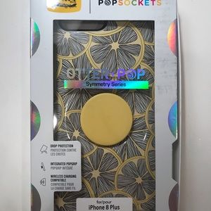 Otter box with pop socket for iPhone 7 or 8 +